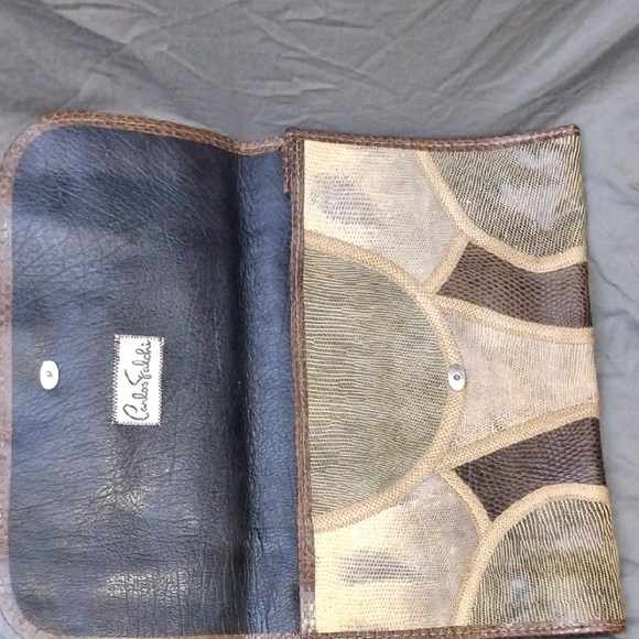 Carlos Falchi Black and Brown Leather Men's Wallet - Picture 14 of 14